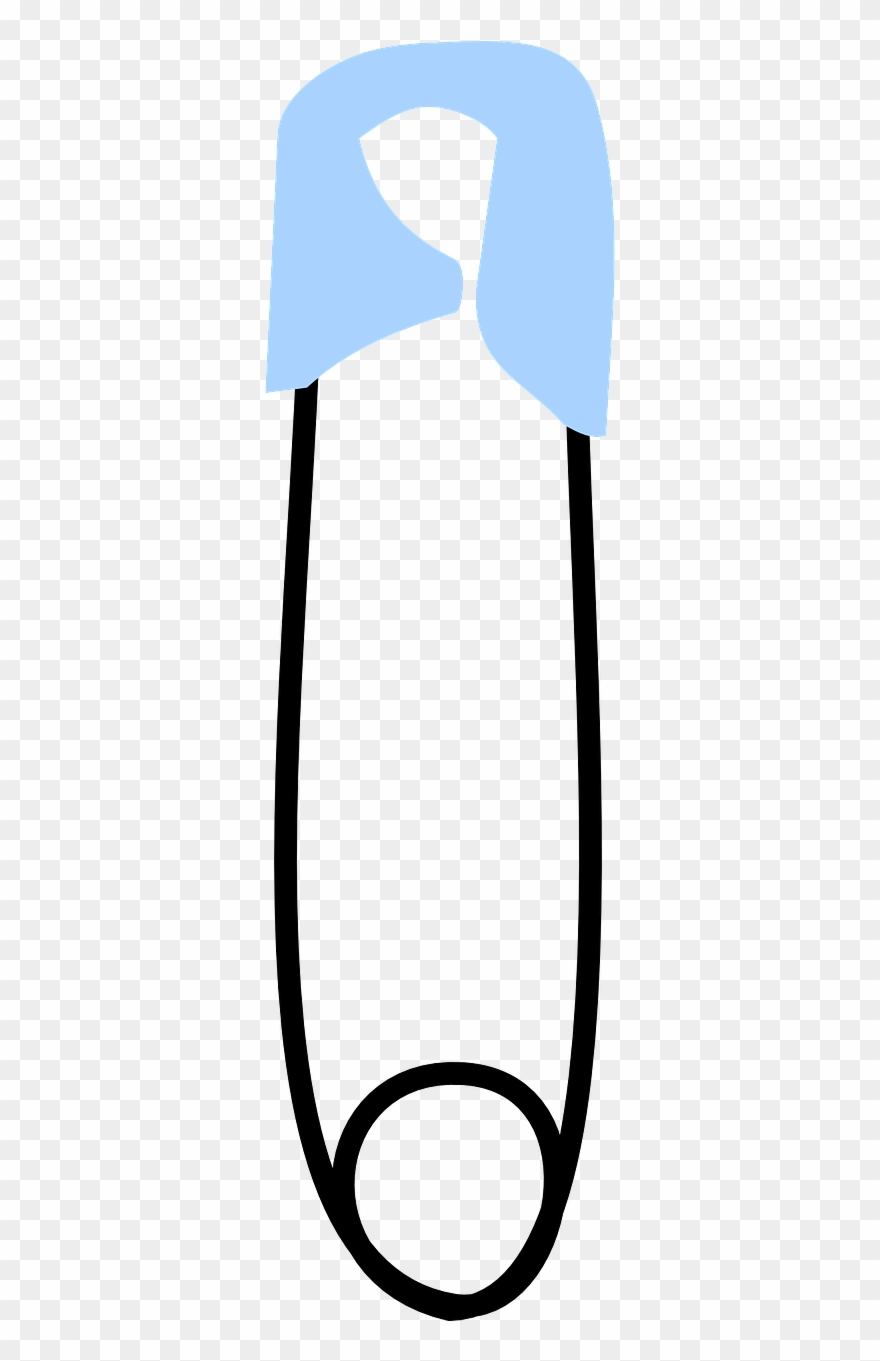 Safety Pin Metal Free Picture Black And White Stock - Safety Pin Clip Art - Png Download