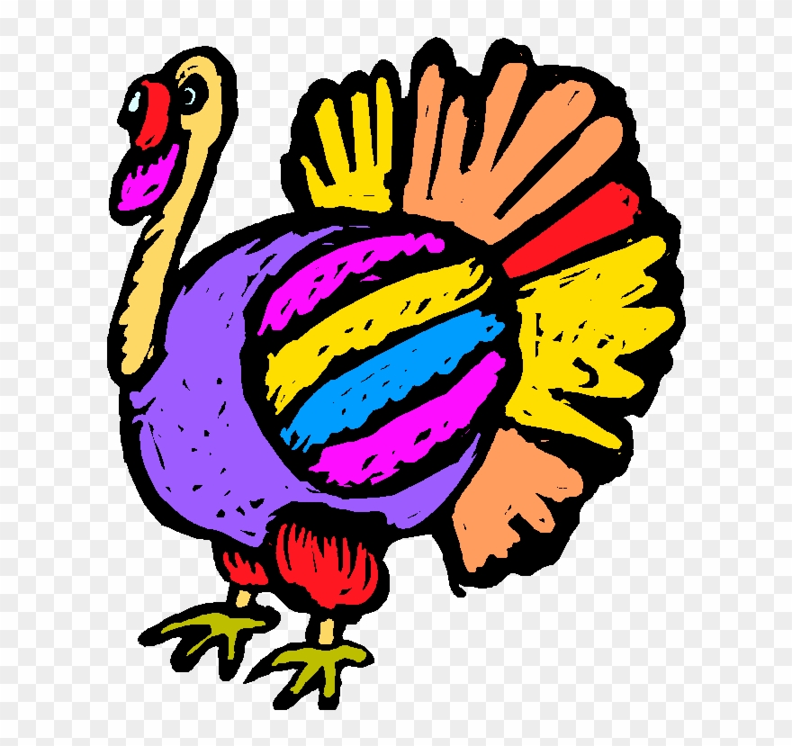 Thanksgiving Food Drive Events In Greater Shelton Ct - Colorful Turkey Clipart