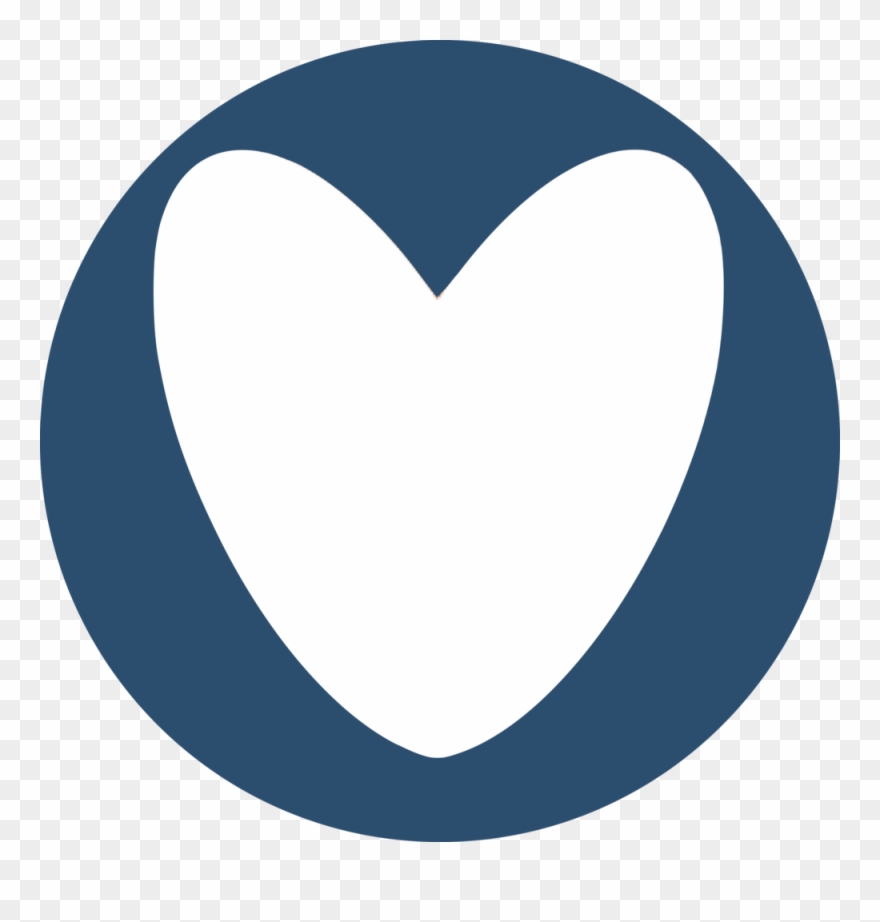 Mission Initiatives Blue Heart Circle - Blue Clipart