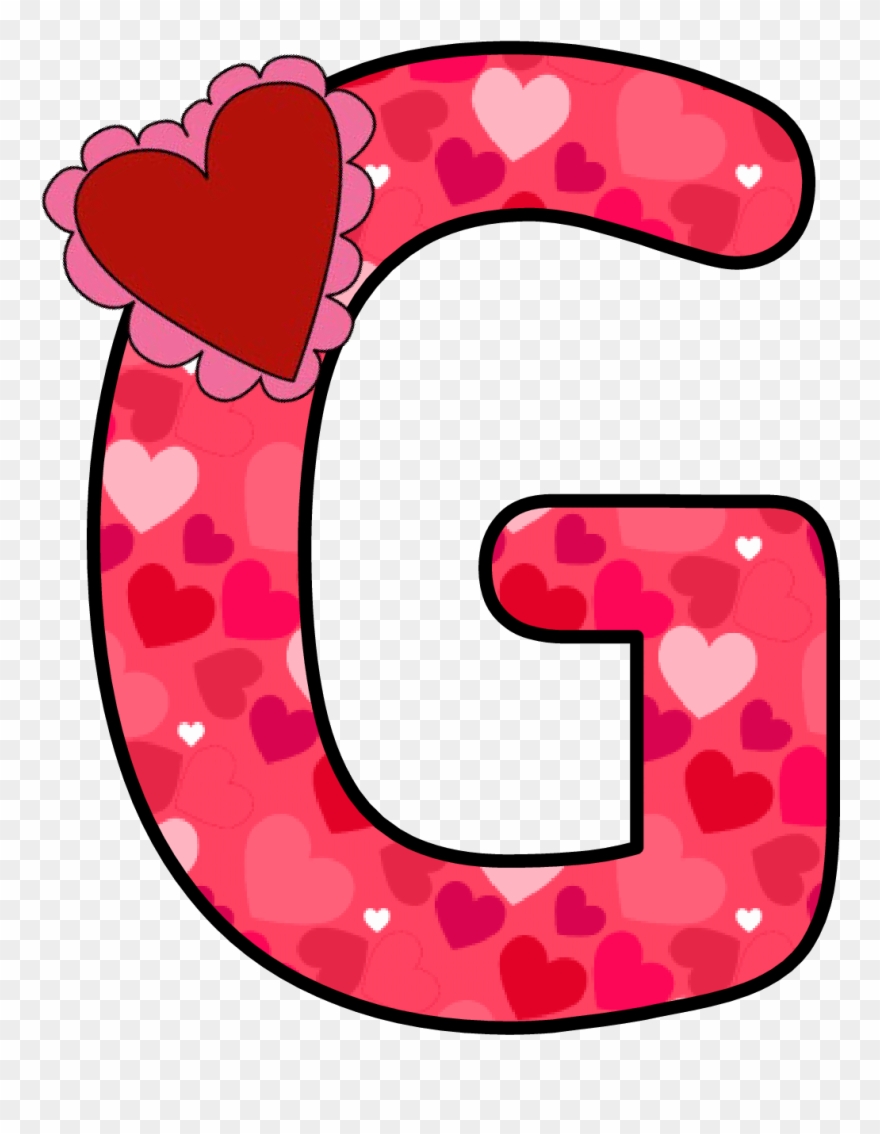 Ch B *✿* Alfabeto Corazon De Kid Sparkz Alphabet And - Letra Del Abecedario Con Corazon Clipart