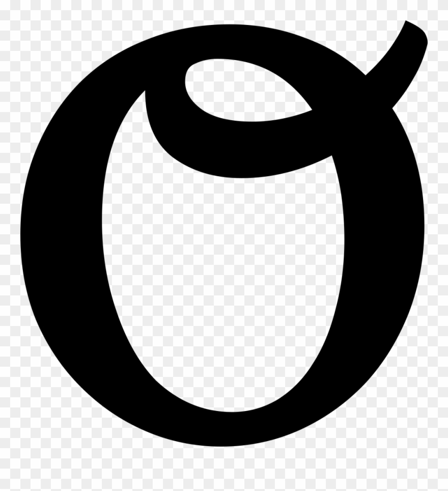Latin Small Letter O With Curl Svg Intended For Letter - O Clipart