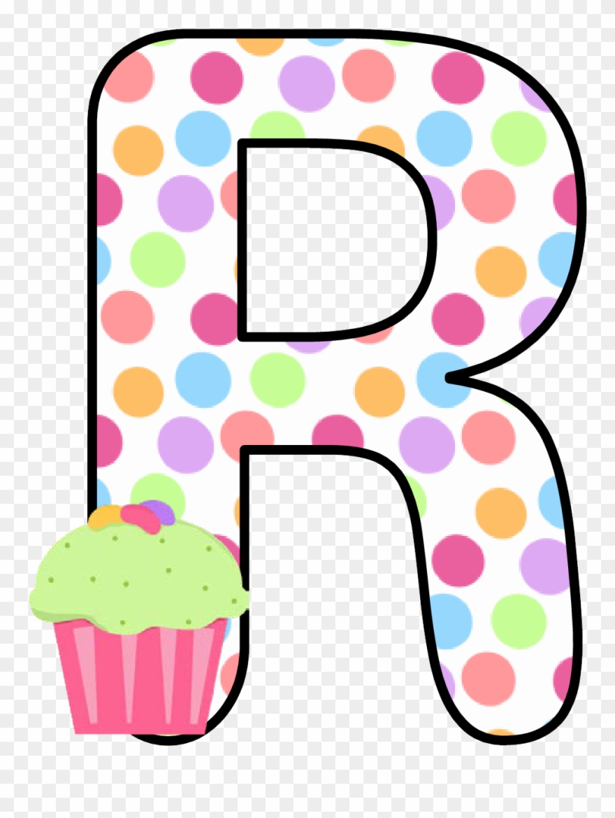 Alphabet Letters, Kid, Cupcakes, Sweet Pastries, Conch - Cupcake Lettering Alphabet Clipart