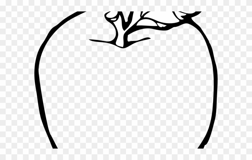 Letter Clipart Apple - Apple Clipart Black And White Transparent - Png Download