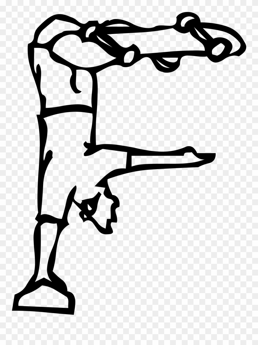 Drawing Alphabets Clip Art Black And White Download - Drawing By Using Alphabets F - Png Download