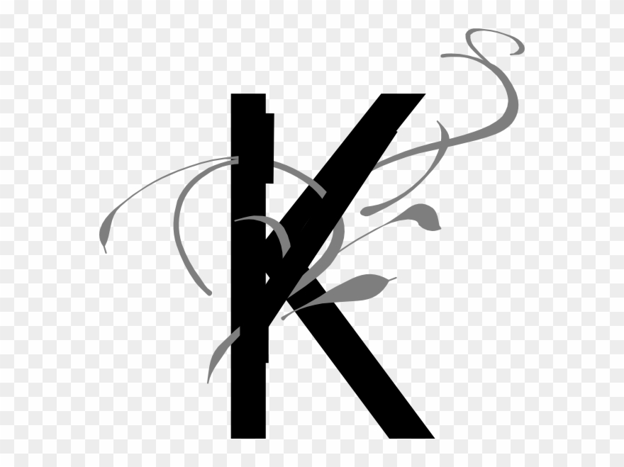 Png Stock Letter Clip Art At Clker Com Online - Fancy Letter K Transparent