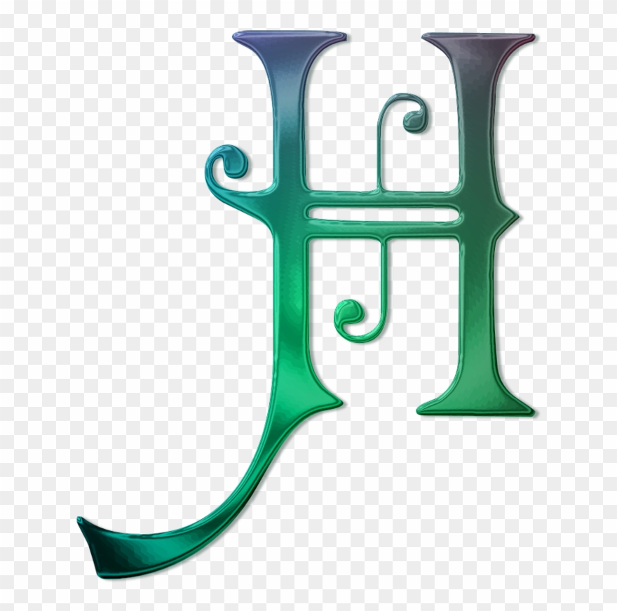 Views Album, Initials, Clip Art, Letters, Decorated - Royal Monogram H Tile Coaster - Png Download