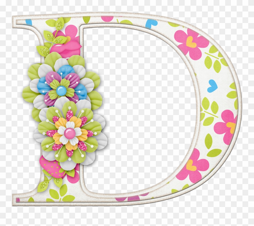 Фото, Автор Arana На Яндекс - Letras Con Flores Para Imprimir Clipart