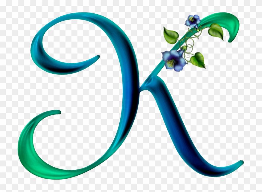 Jpg Library Download Aqua Clip - Letter K Png Gifs Transparent Png