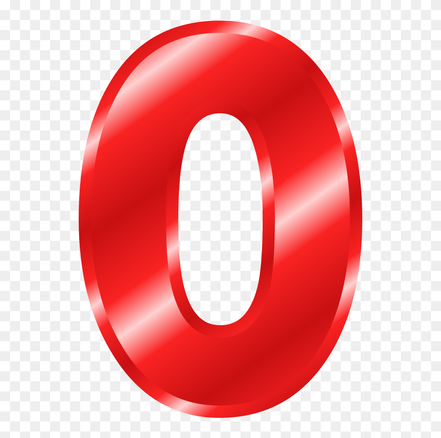 Effect Letters Alphabet Red Clip Art - Red Number 0 Png Transparent Png