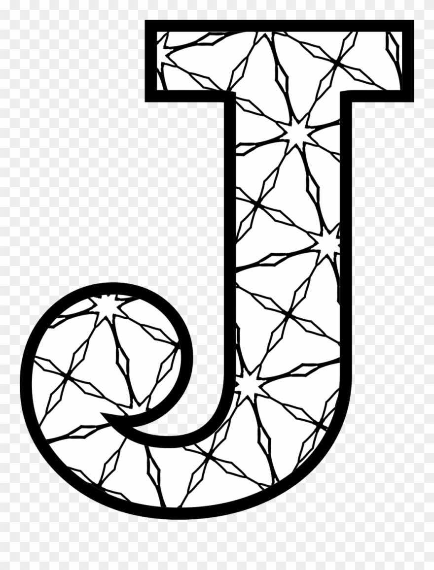 Printable Letter J Outline Print Bubble Letter J Letter Stencils 