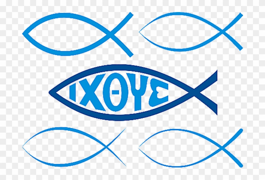 Take An Illustrated Tour Of Christian Symbols - Christian Fish Or Ichthys Clipart
