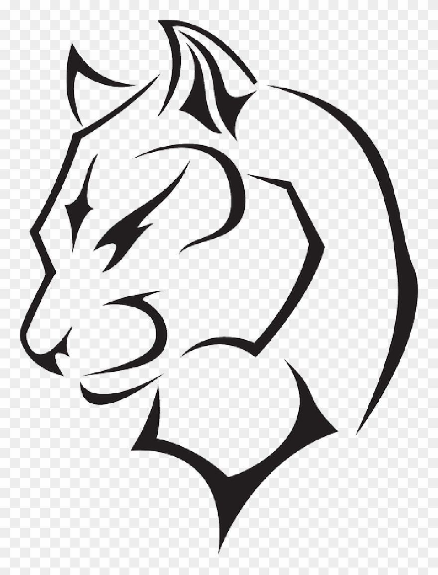 Coconut Clipart Face - Black Panther Drawing Animal - Png Download