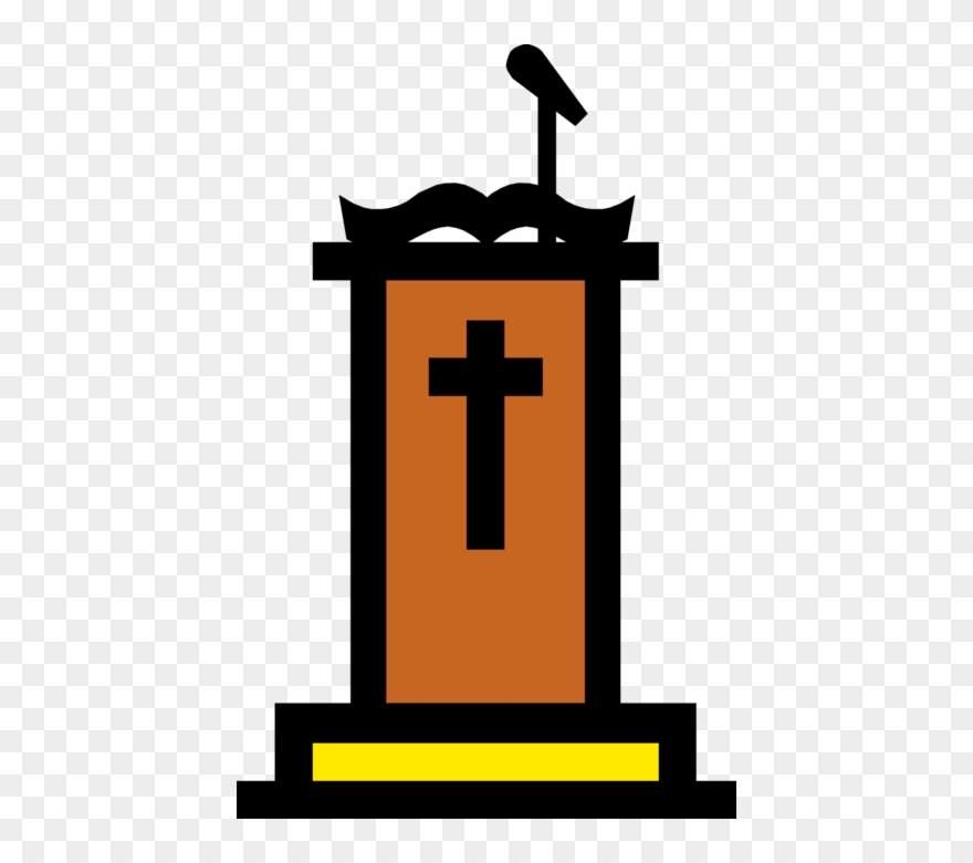 Christian Vector Faith - Pulpit Clip Art - Png Download
