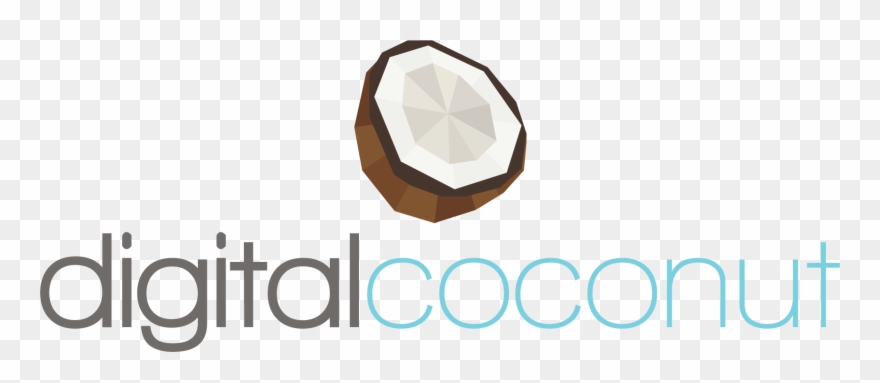 Clip Art Black And White Download Coconut Transparent - Digital Coconut - Png Download