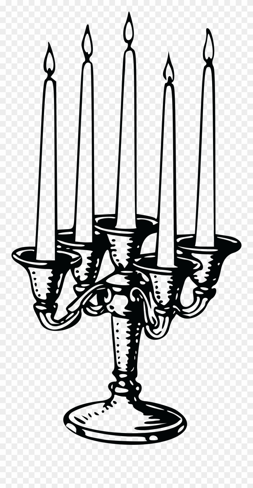 Free Clipart Of A Candle Stick - Candle - Png Download