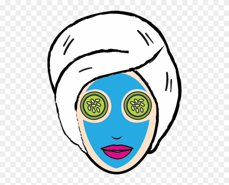 Facial Mask Icon, Beauty Clipart, Cosmetic Clipart - Facial Planner Stickers - Png Download