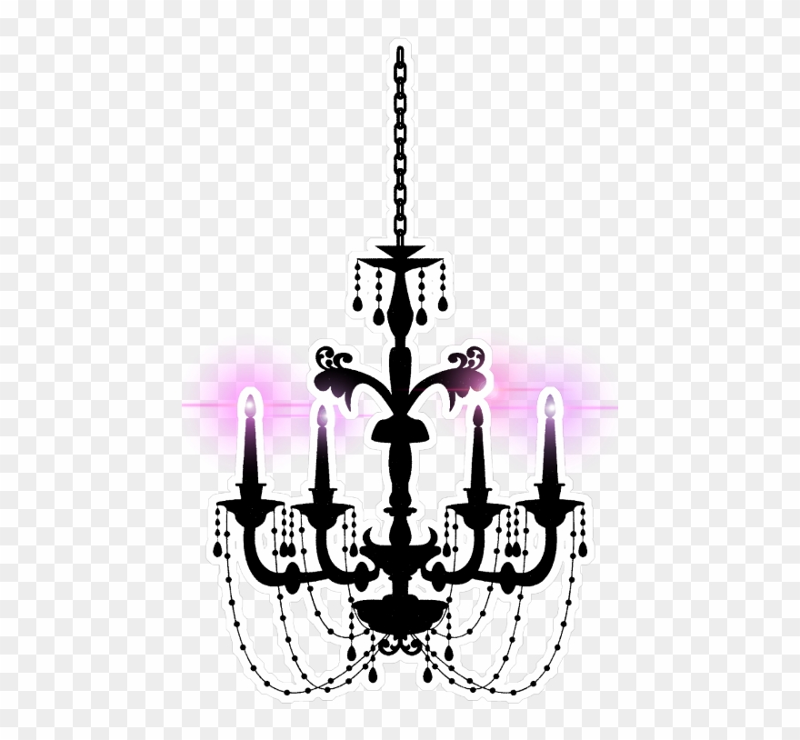 Alphabet Garden Designs Chic Chandelier Wall Decal, Clipart