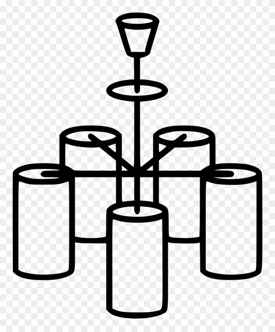 Chandelier Comments - Dibujo Para Colorear De Un Candelero Clipart