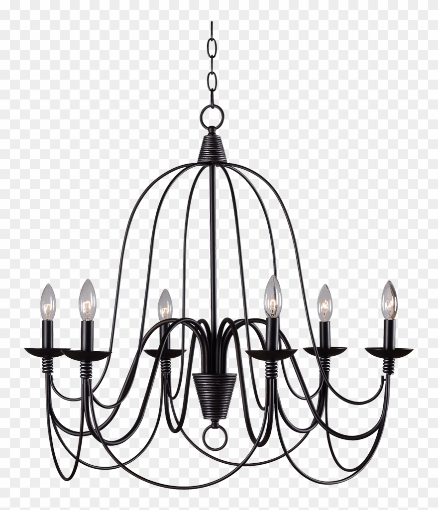 Kenroy Home Pannier 6 Light Chandelier Clipart