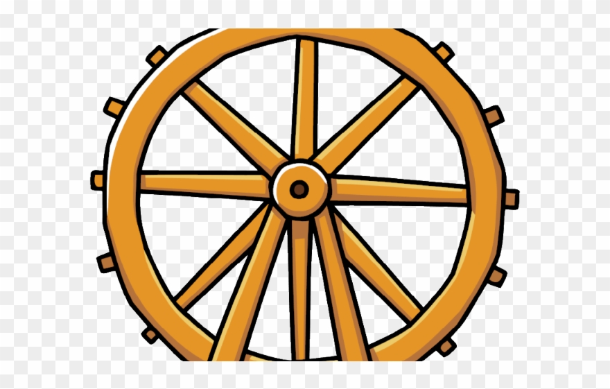 Wheel Rim Clipart Water Wheel - Moment Of Inertia Wheel Formula - Png Download