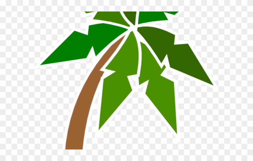Plant Clipart Coconut Tree - Island Clip Art - Png Download