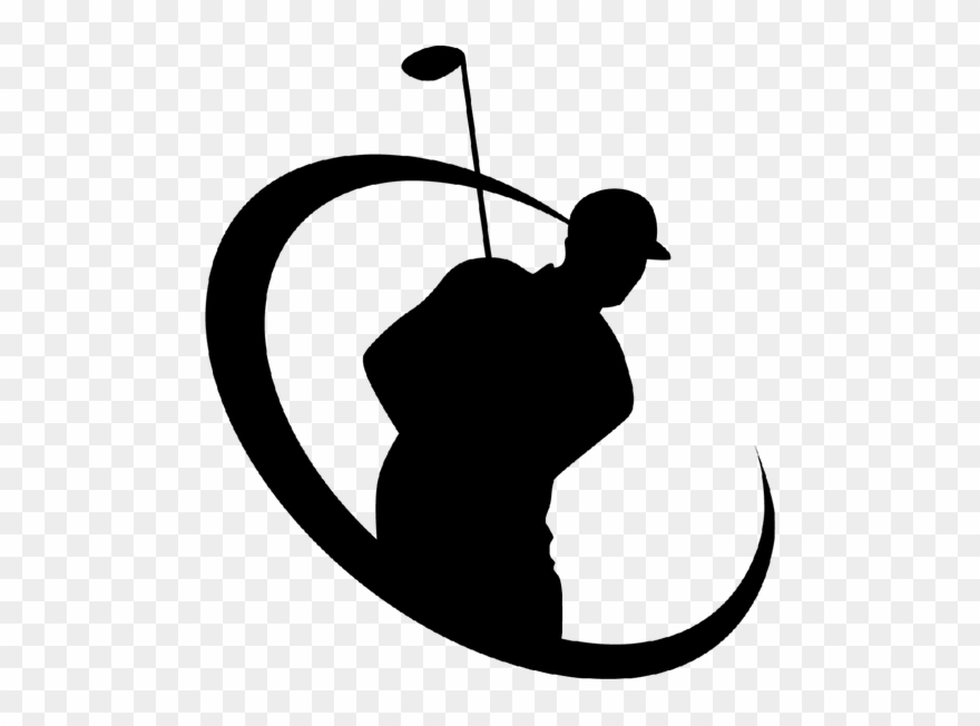 Driver Clipart Golf - Golf Swing Black And White - Png Download