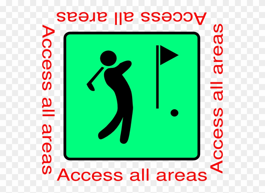 Señal Campo De Golf Clipart