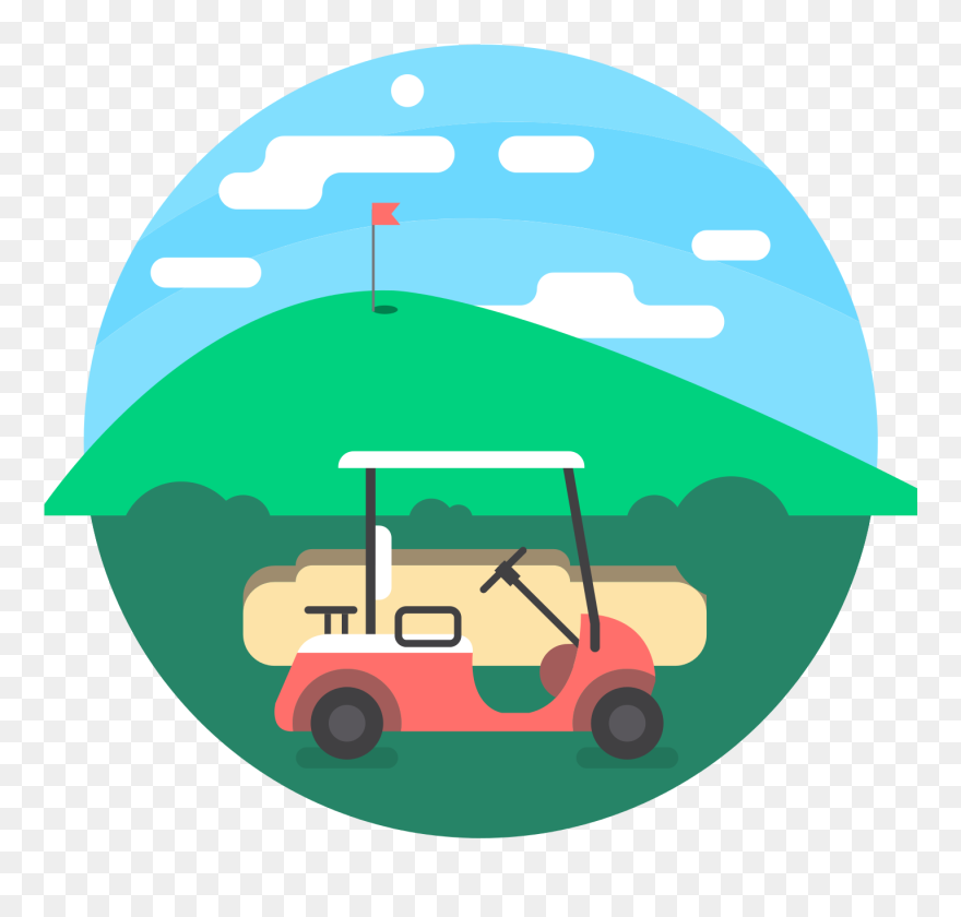 Golf Buggie - Golf Cart Clipart