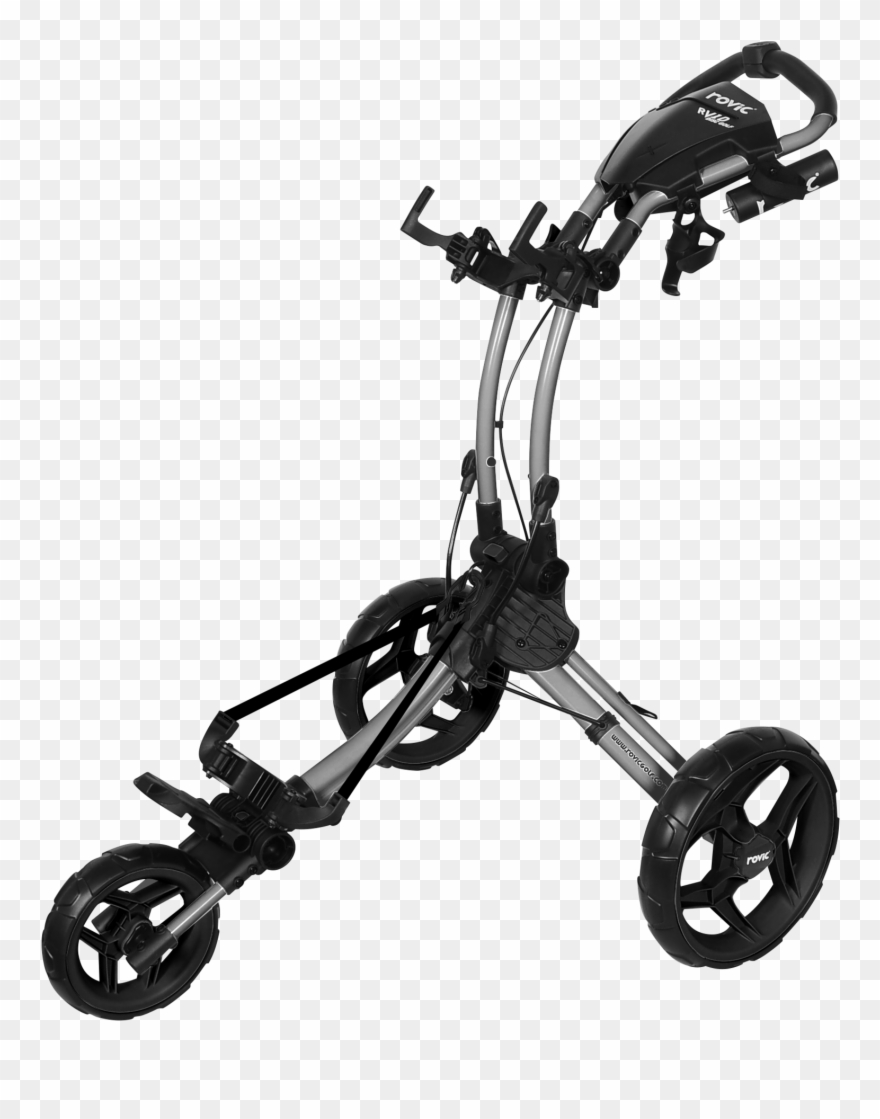 Rovic Rv1d Disc Golf Cart White - Rovic Disc Golf Cart Clipart