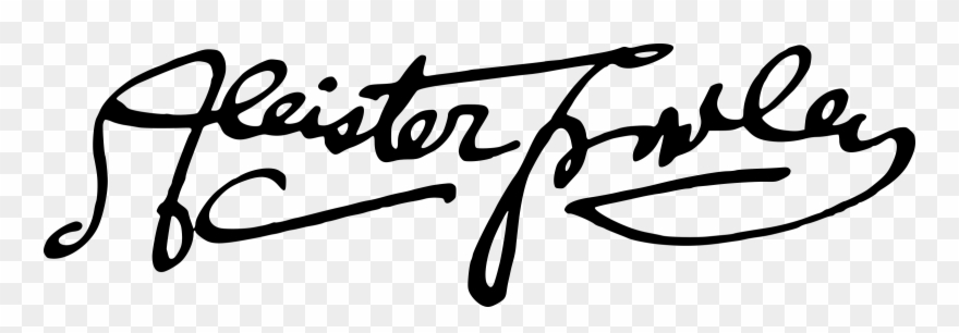 Aleister Crowley Signature Clipart