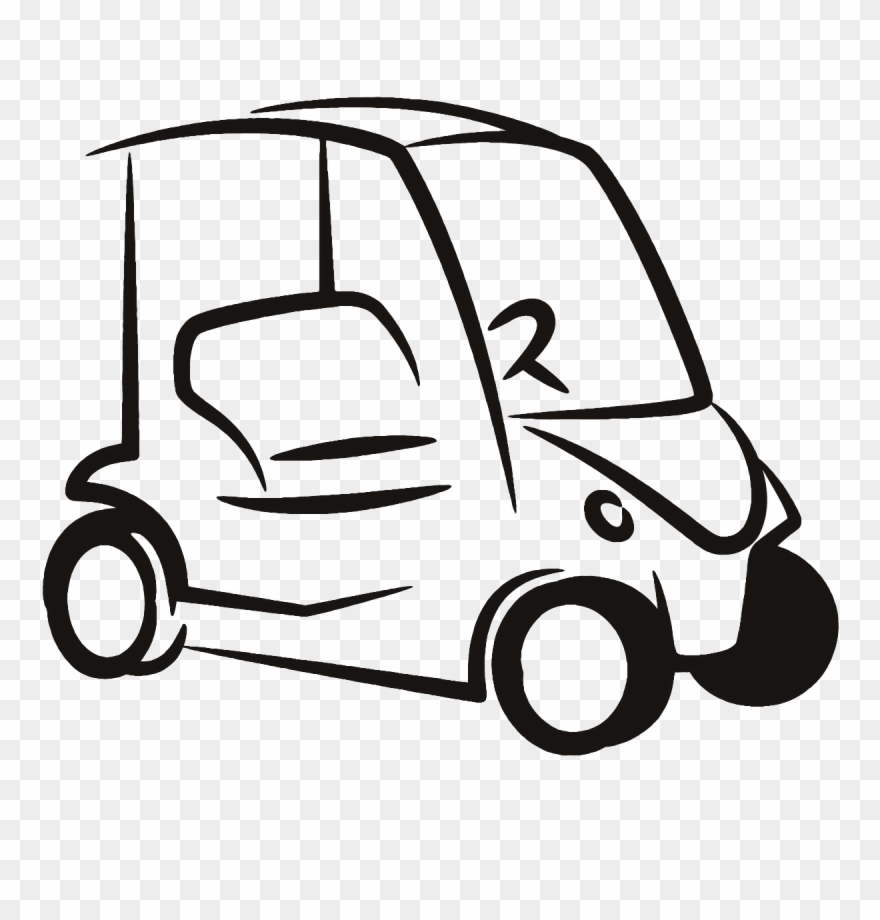 Village Of Oblong Renewal Lease Clip Art Its Time To - Golf Cart Clip Art Black And White - Png Download