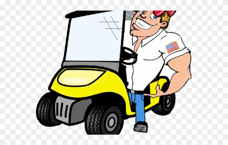 Golf Clipart Golf Buggy - Golf Cart Tour Cartoon - Png Download