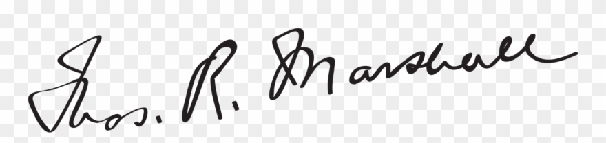 Thomas R Marshall Signature - Calligraphy Clipart
