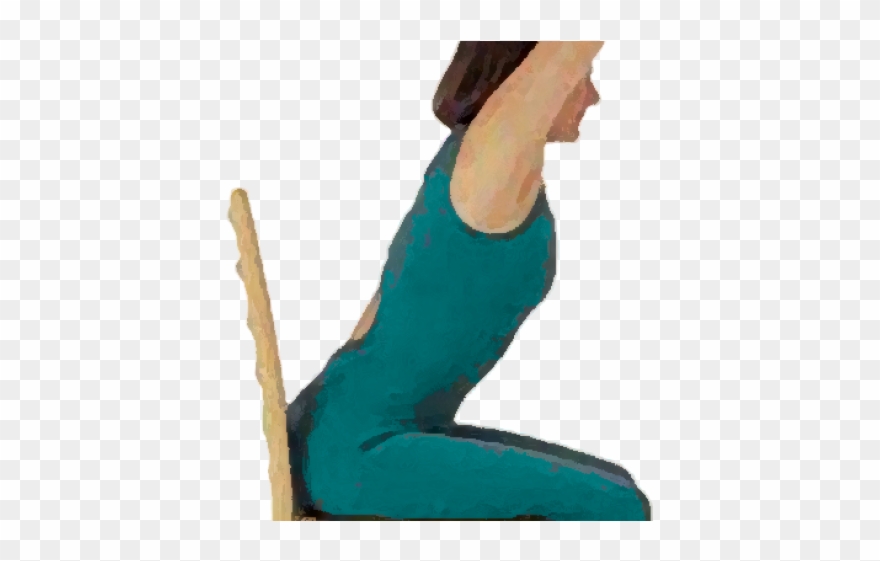 Yoga Clipart Chair Yoga - Chair Yoga Poses - Png Download