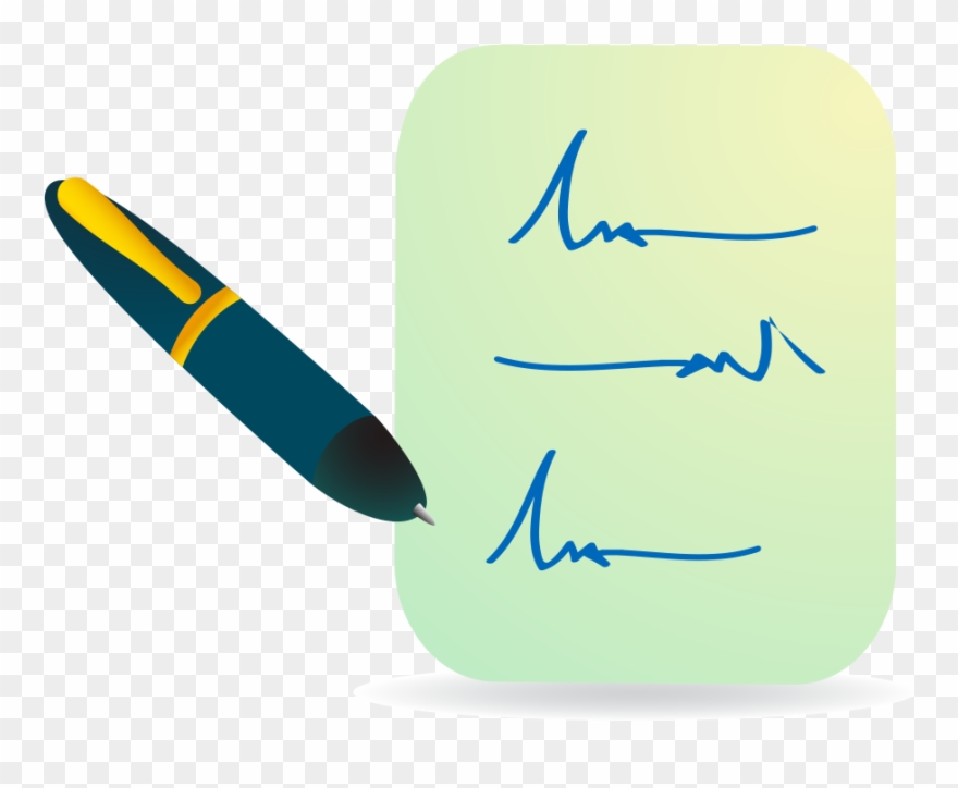 Clipart Pen Signature Pen - Icon - Png Download