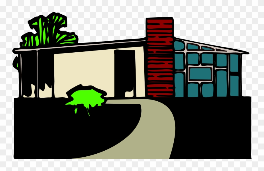 Free Architetto Abitazione Villa Con Giardino - House Clipart