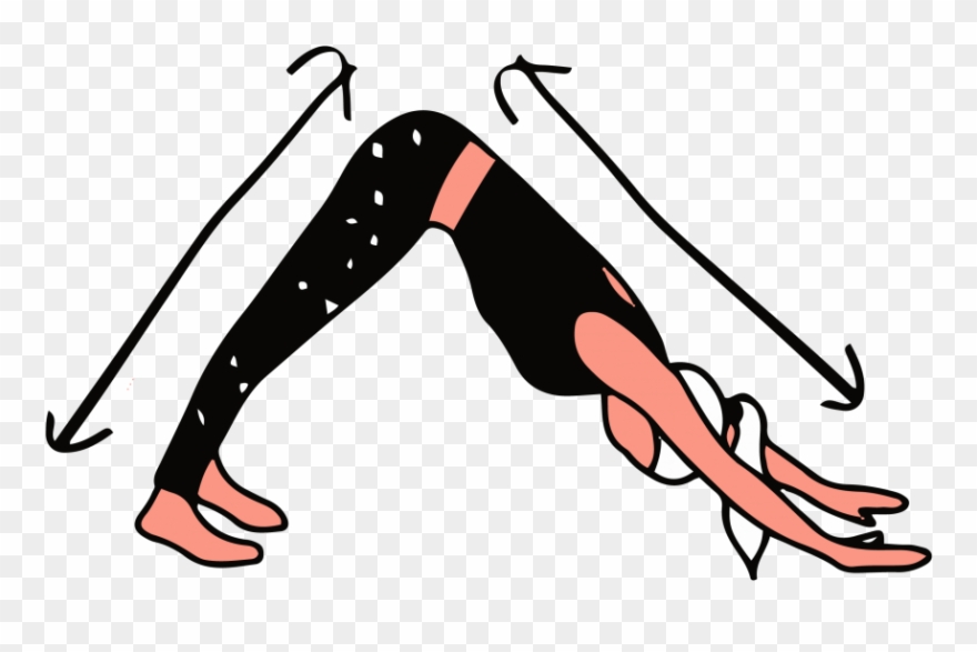 #1 Downward-facing Dog - Barefoot Surf Travel Clipart