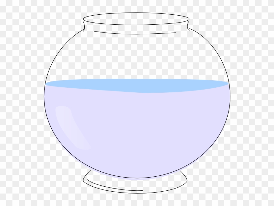 Empty Fish Bowl Clip Art - Water - Png Download