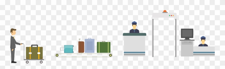 Airport Security Control - Airport Security Png Clipart