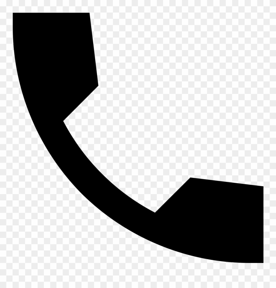 The Icon Shows A Telephone Receiver That Would Seen - Phone Icon Material Design Png Clipart