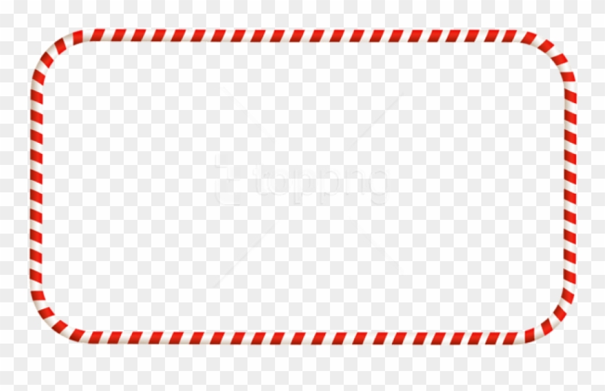 Christmas Candy Cane Frame Png Clipart
