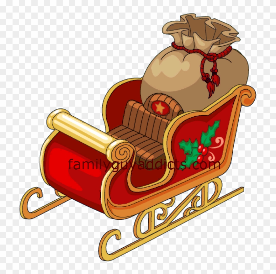 Santa Claus Sleigh Png - Santa's Sleigh Without Santa Clipart