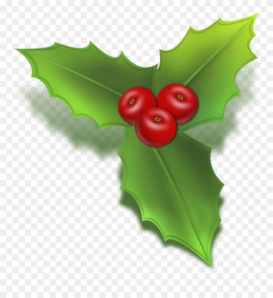 Free Christmas Holly Clip Art - Christmas Mistletoe Icon Png Transparent Png