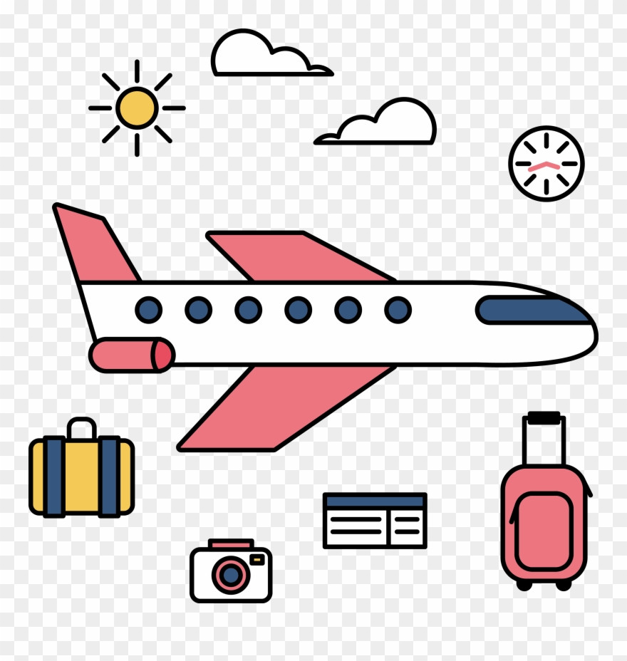 Tourism Motion Graphics Clip Art - Travel World Vector Art - Png Download