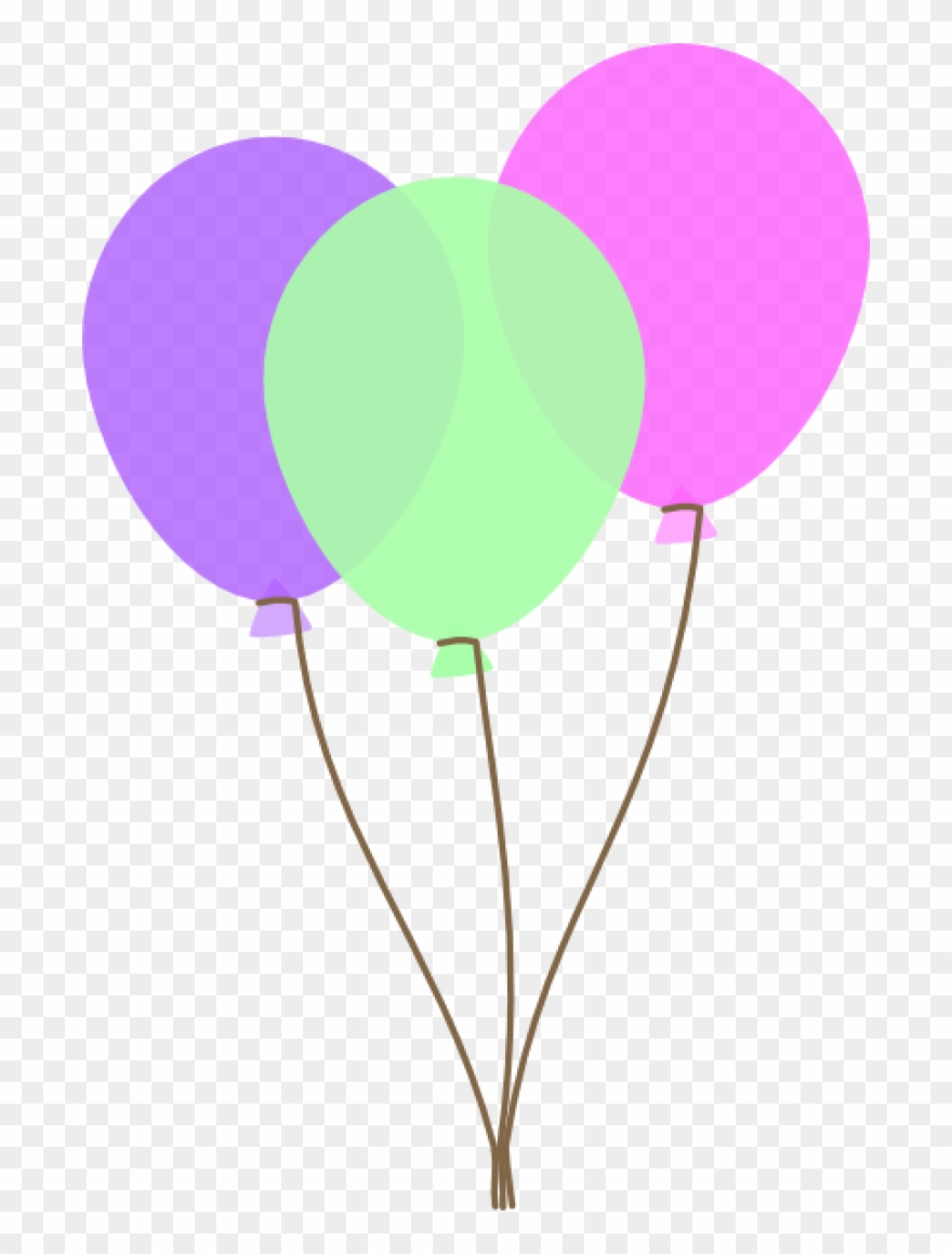 Balloon Clip Art - Pink And Green Balloon Clipart - Png Download