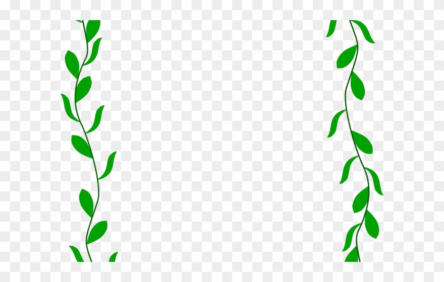 Floral Border Clipart - Transparent Leaves - Png Download