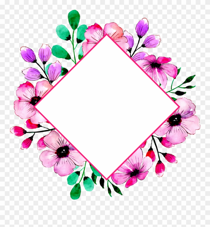 Free Png Floral Frame - National Nursing Home Week Clipart