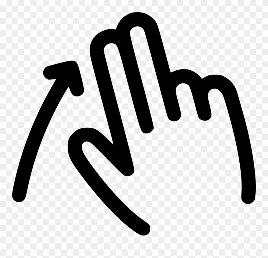 Png File - Swipe Up White Icon Clipart