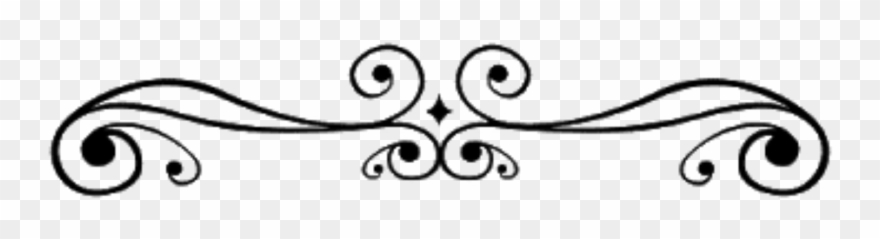 Divider Textline Line Lines Border Frame Swirls Decor - Transparent Border Divider Clipart