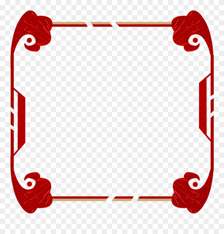 Border Red Simple Concise Png And Psd Clipart